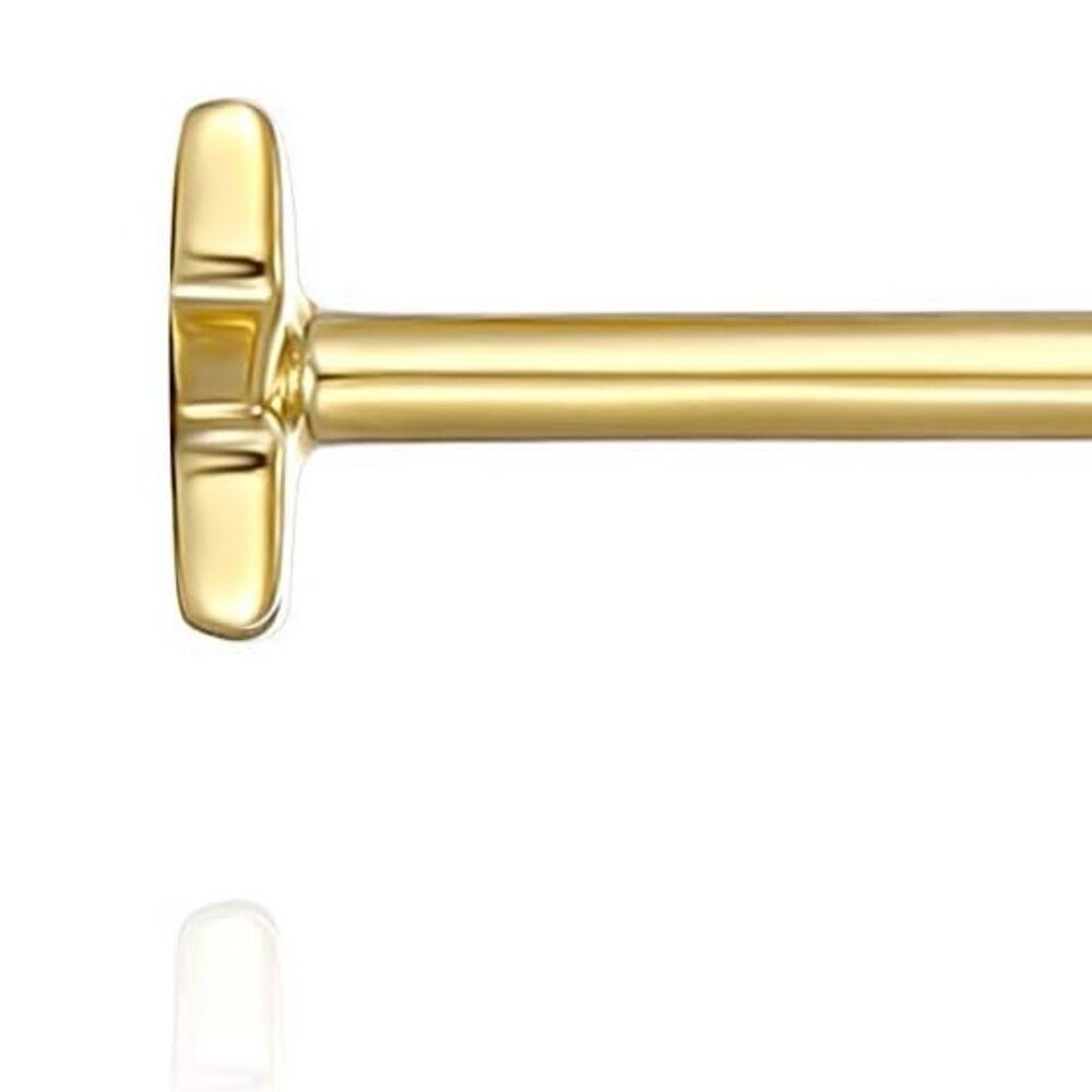 14K Gold Plated Sterling Silver Bar, Dot, Heart, Triangle, Star, Cat | Dainty Ea